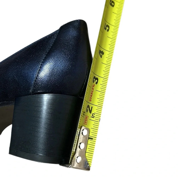 Shoes ,women, leather NEW! Inea Dora blue textured,chunky heel,pump size 39 & 41 - Picture 12 of 16